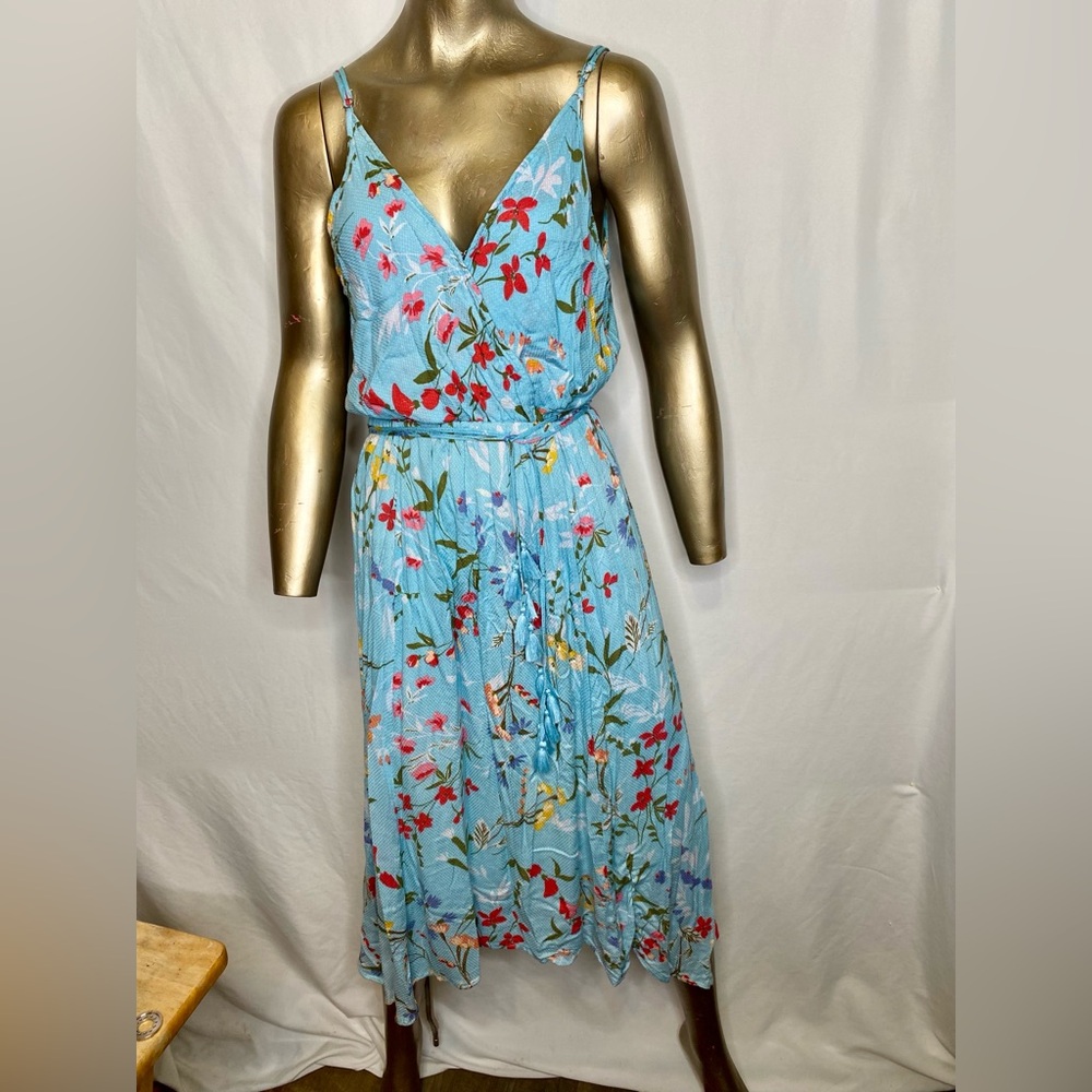 Cicelo Floral Blue Maxi Dress